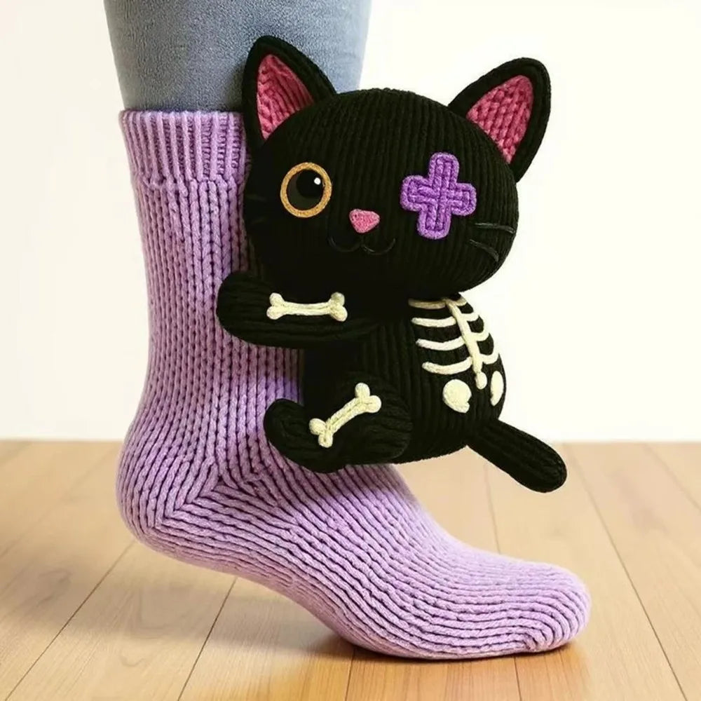 Cute Black Cat Socks™