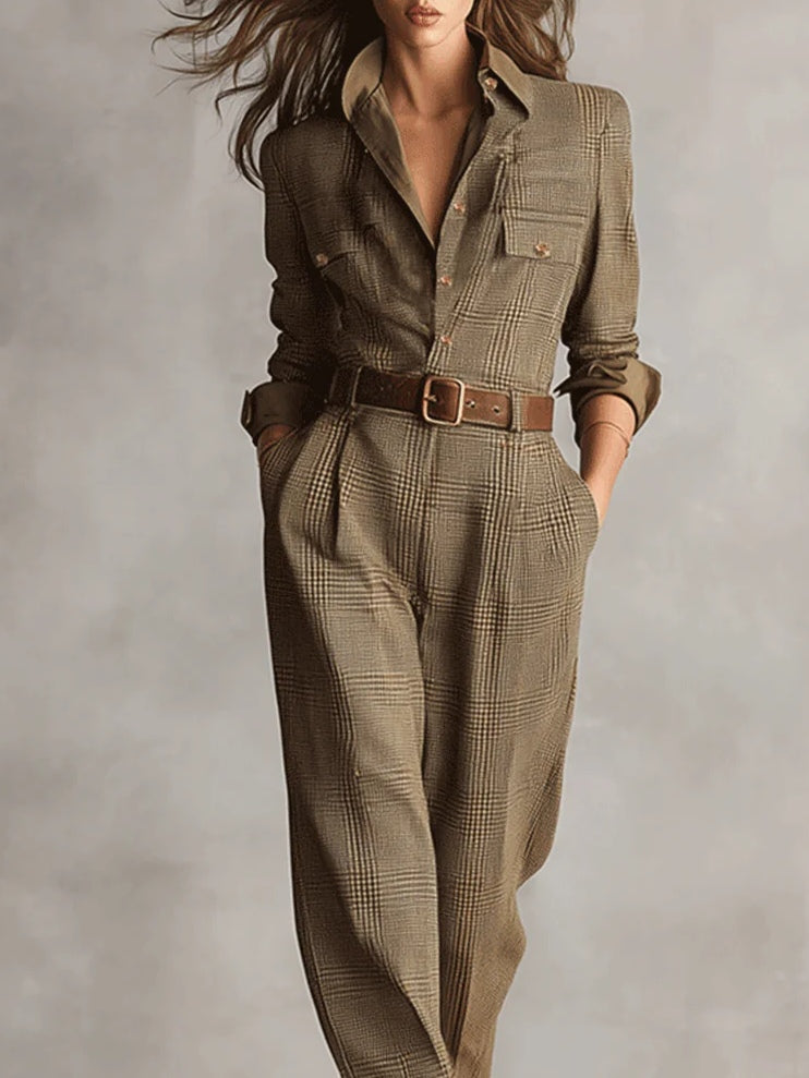 Sienna™ – Tweed Utility Jumpsuit